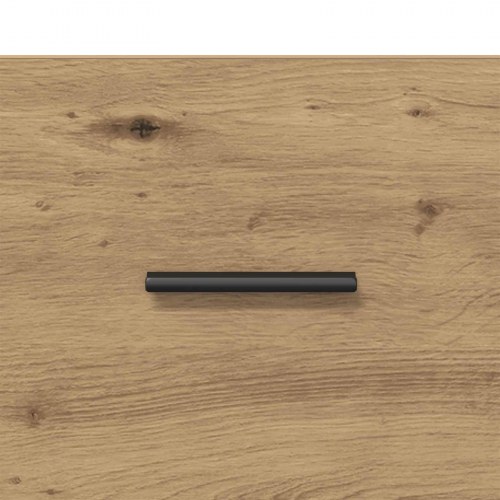 Sofabord i artisan-eg med 2 skuffer - 99,5 x 49 x 41 cm
