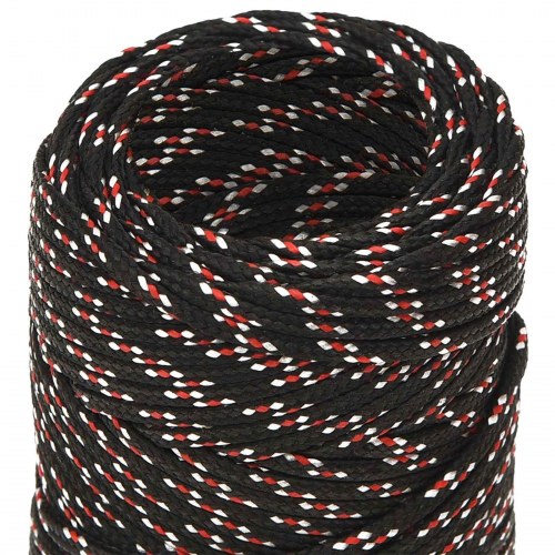 Universaltov 2 mm 250 m - sort/rød PP