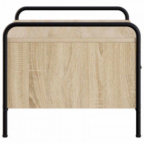 Sofabord i Sonoma-eg med 2 skuffer - 99,5 x 49 x 41 cm