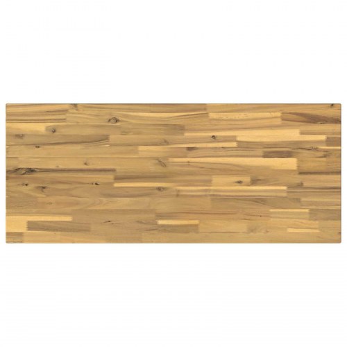 Rektangulær bordplade i massivt akacietræ 100 x 40 x 3,2 cm