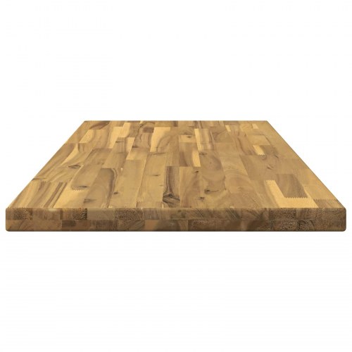 Rektangulær bordplade i massivt akacietræ 100 x 40 x 3,2 cm