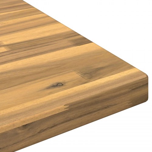 Rektangulær bordplade i massivt akacietræ 100 x 40 x 3,2 cm