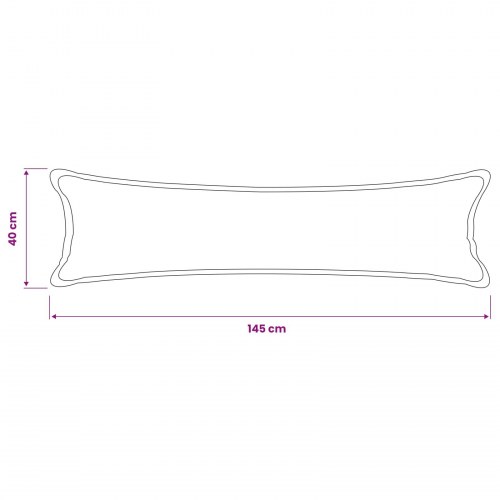 Pudebetræk HOUTEN 2 stk. mørkegrå 40 x 145 cm