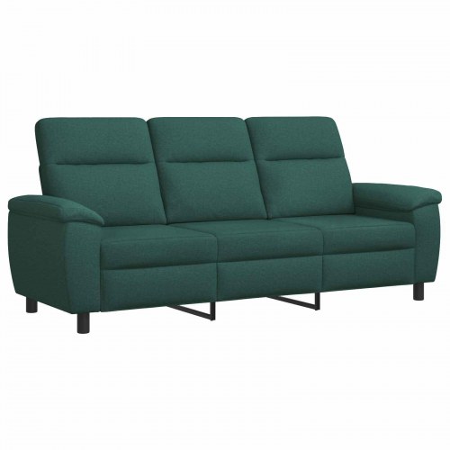 3-personers sofa mørkegrøn 214 x 90 x 95 cm