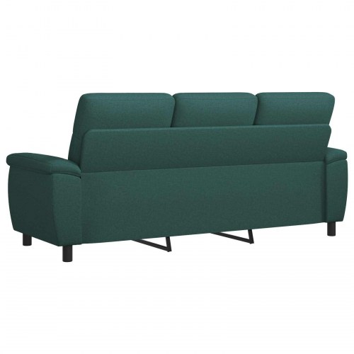 3-personers sofa mørkegrøn 214 x 90 x 95 cm