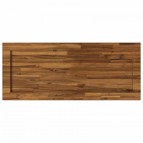Bordplade i massivt akacietræ 100 x 40 cm - natur
