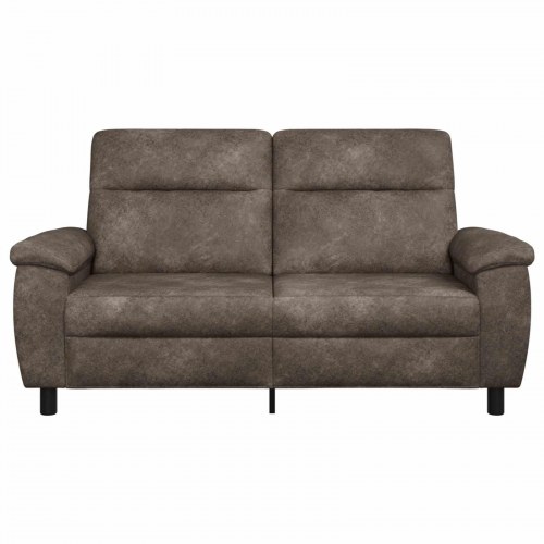 2-personers sofa i mørkegrå faux ruskind - 178 x 90 x 95 cm