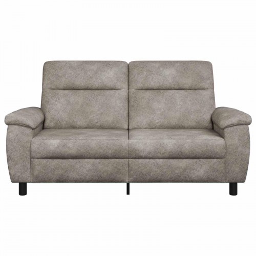 2-personers sofa i faux ruskind - lysegrå, 178 x 90 x 95 cm