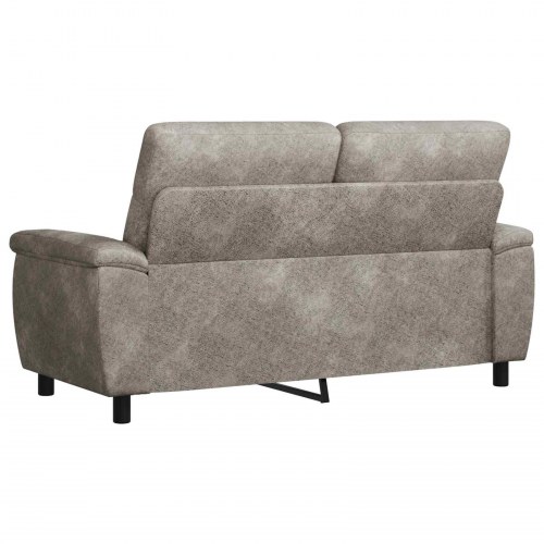 2-personers sofa i faux ruskind - lysegrå, 178 x 90 x 95 cm