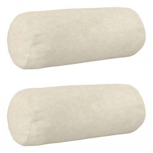 Cylinderpuder HEERLEN 2 stk. - cremefarvet mikrofiberfleece