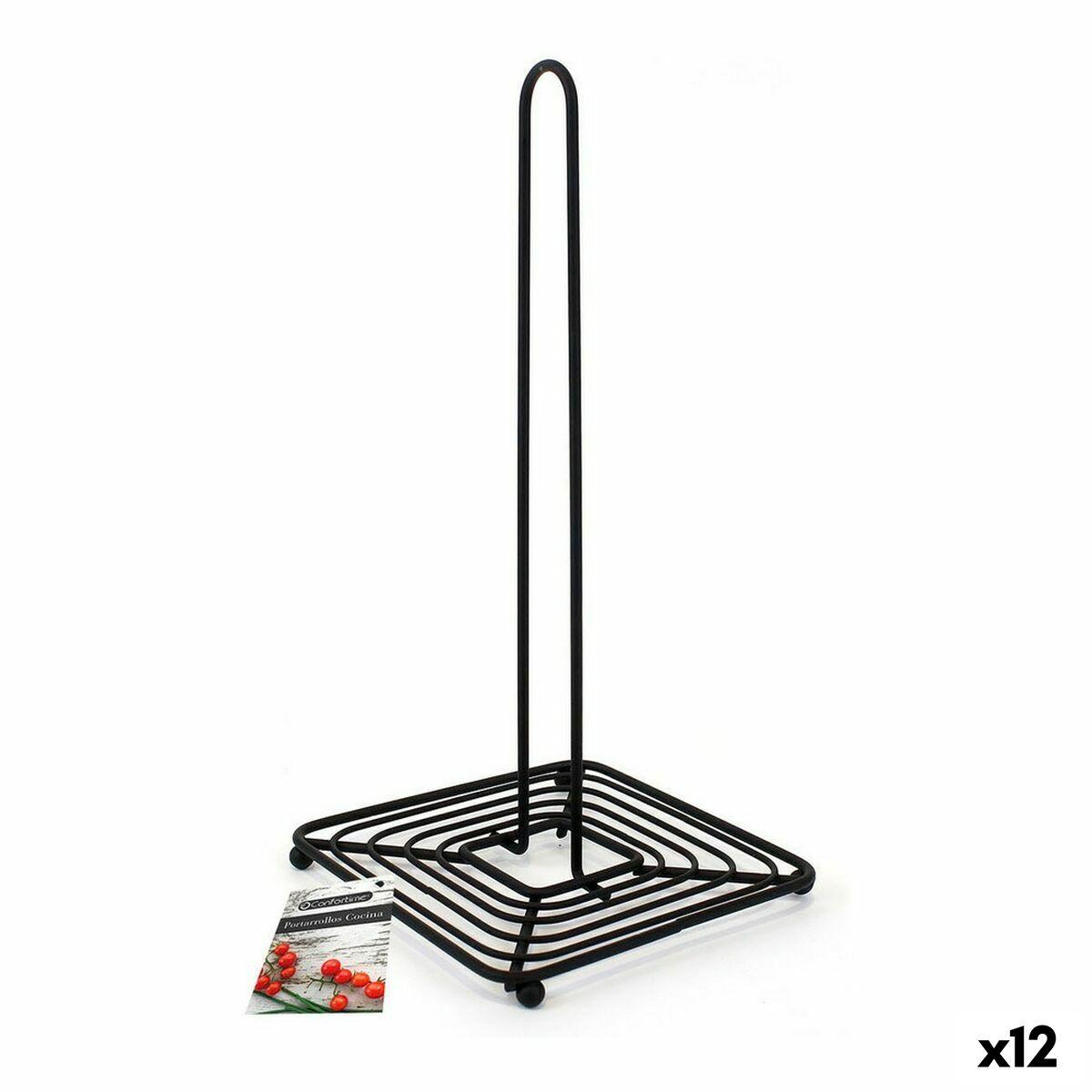 Køkkenrulleholder Confortime 66401 - sort, 12 stk.