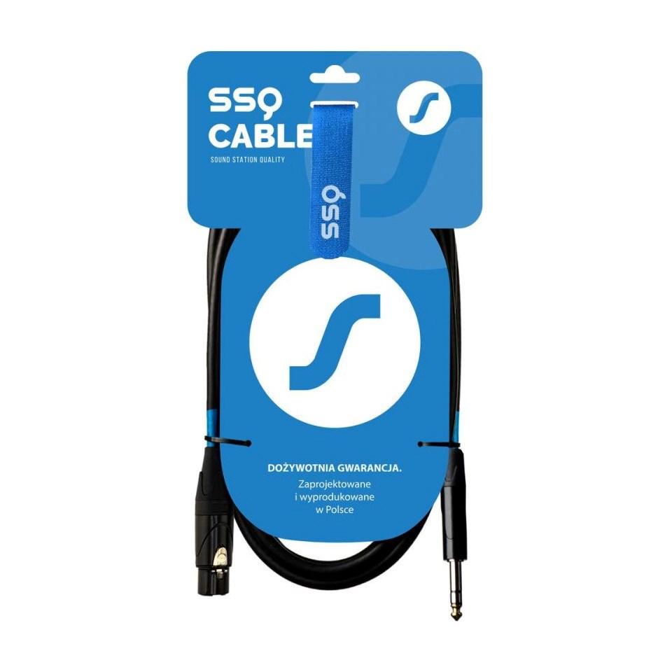 XLR til 6,3 mm stereo jack-kabel SSQ XLRJS5 - 5 m