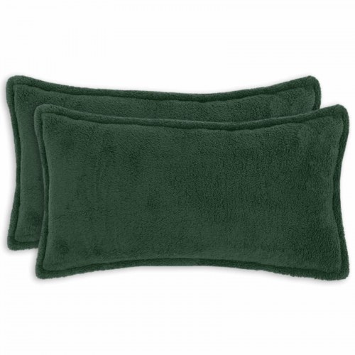 Pudebetræk HOUTEN mørkegrøn 40 x 70 cm bouclé - 2 stk.