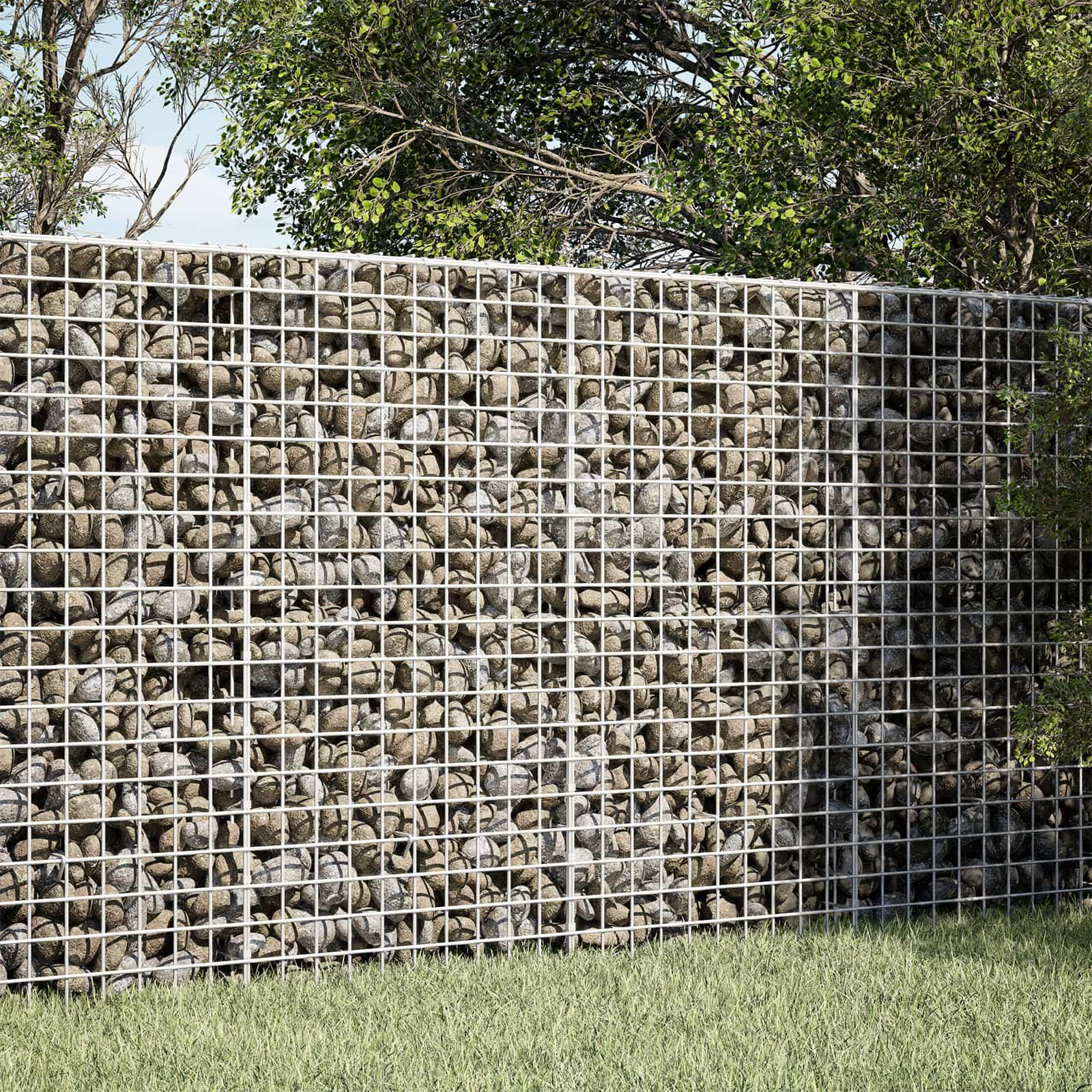 vidaXL Gabion med 3,5 mm Tråd og 5x5 cm Maske 150x50x100 cm