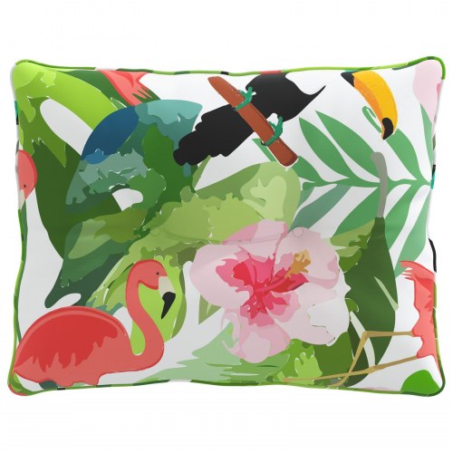 Rygpude PUTTEN flerfarvet 50 x 40 x 10 cm