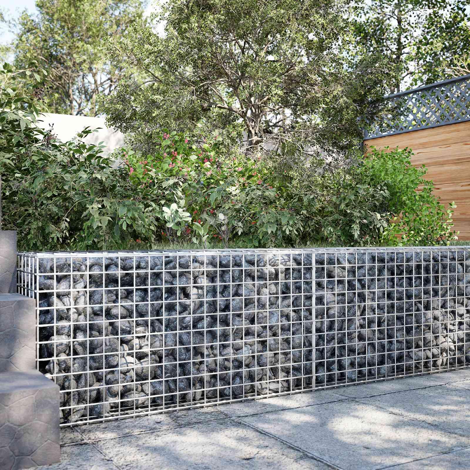 vidaXL Gabion med 5 mm Tråd og 5x5 cm Maske 50x50x50 cm