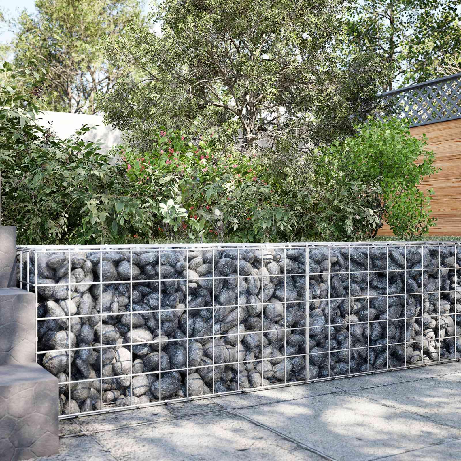 vidaXL Gabion med 3,5 mm tråd og 10x10 cm net 50x50x50 cm