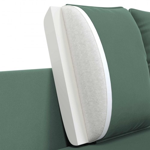 2-personers sofa havgrøn 188 x 81 x 89 cm - fløjl
