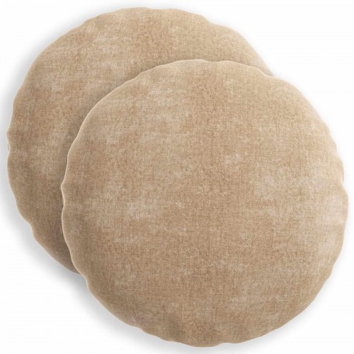 Pudebetræk HEERLEN 2 stk. - gråbrun, Ø 30 cm