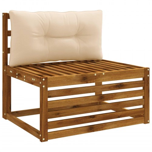 Rygpude PUTTEN - creme 80 x 40 x 10 cm