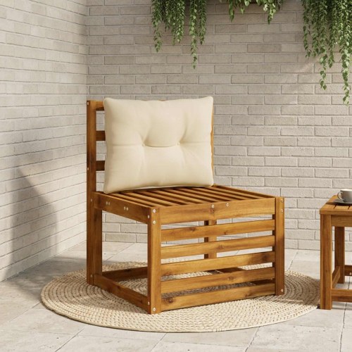 Rygpude PUTTEN - beige 50 x 40 x 10 cm