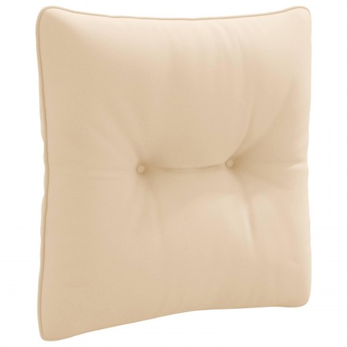 Rygpude PUTTEN - cremefarvet 40 x 40 x 10 cm