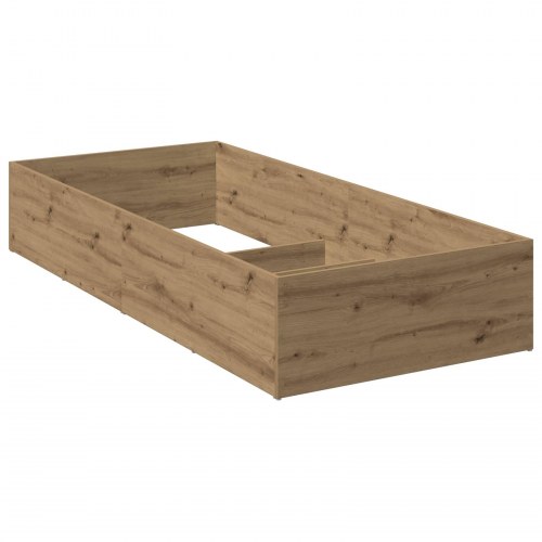 Sengeomkransning til justerbar sengebund - Artisan-eg 90 x 190 cm