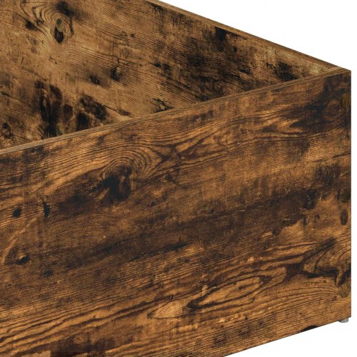 Sengeomkransning til justerbar sengebund - røget eg 100 x 200 cm
