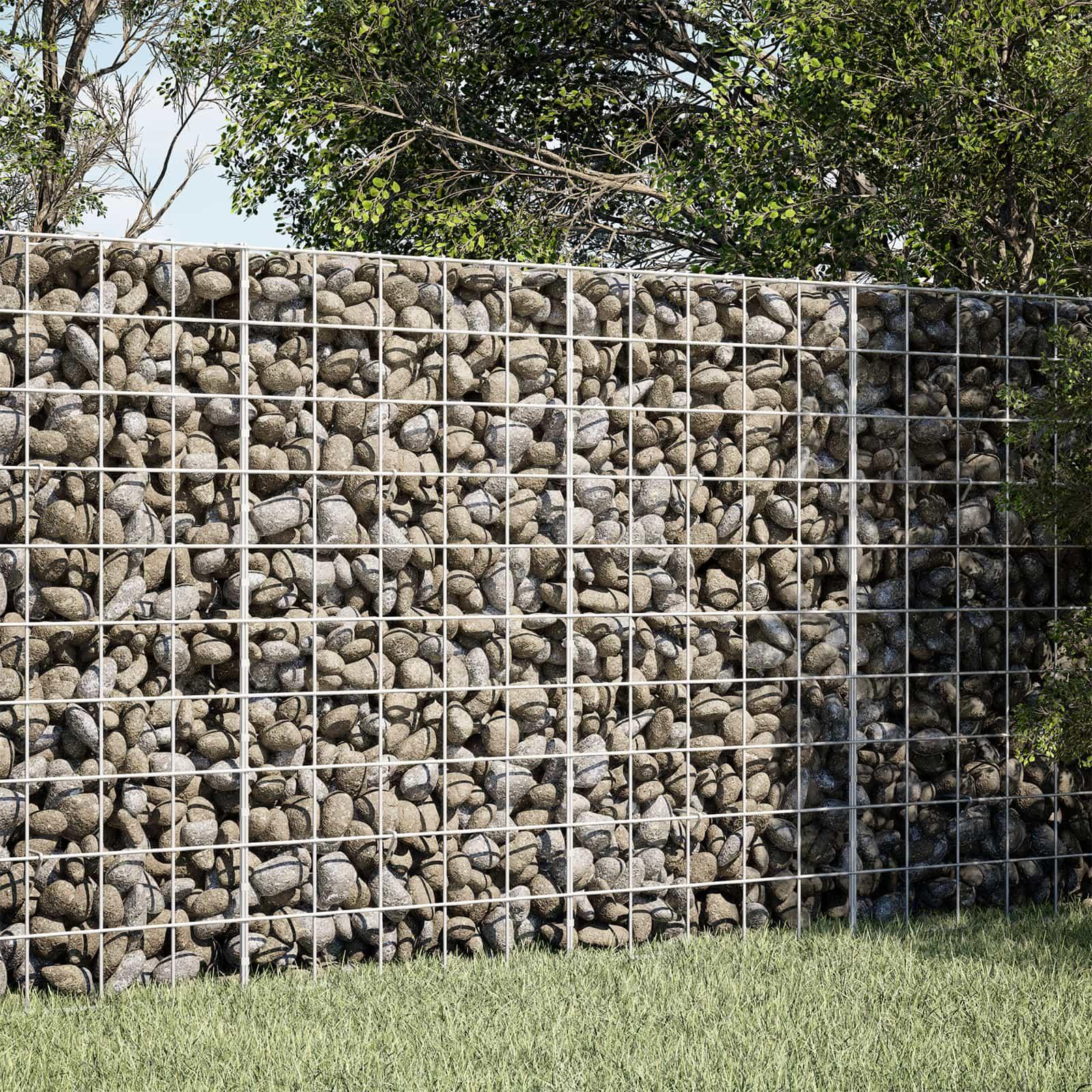 vidaXL Gabion med 5 mm Tråd og 10x10 cm Net 150x50x100 cm