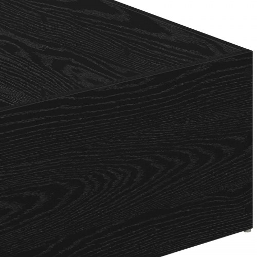 Sengeomkransning til justerbar sengebund - sort eg 100 x 200 cm