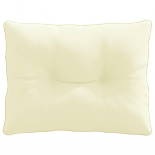 Rygpude PUTTEN - cremefarvet 60 x 40 x 10 cm