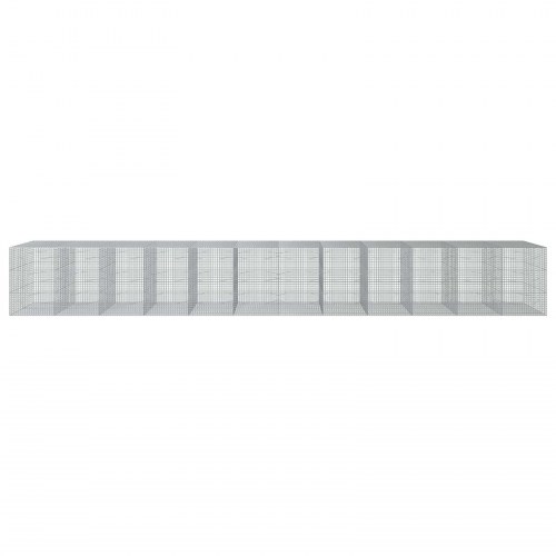 Gabionkurv 1200 x 100 x 150 cm - galvaniseret stål