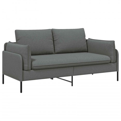 2-personers sofa i stof - mørkegrå, 188 x 81 x 89 cm