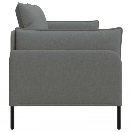 2-personers sofa i stof - mørkegrå, 188 x 81 x 89 cm