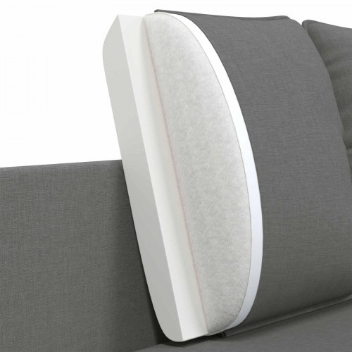 2-personers sofa i stof - mørkegrå, 188 x 81 x 89 cm
