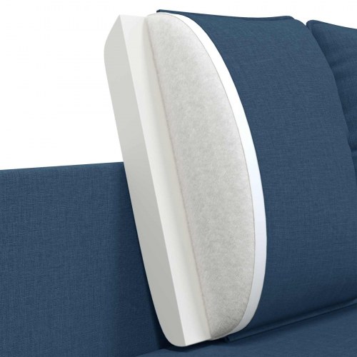 2-personers sofa i blå stof - 188 x 81 x 89 cm