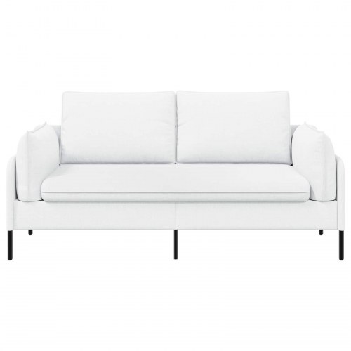 2-personers sofa i stof - hvid, 188 x 81 x 89 cm