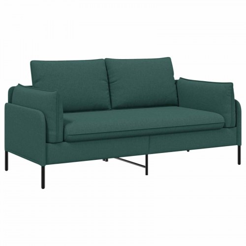 2-personers sofa i stof - mørkegrøn, 188 x 81 x 89 cm