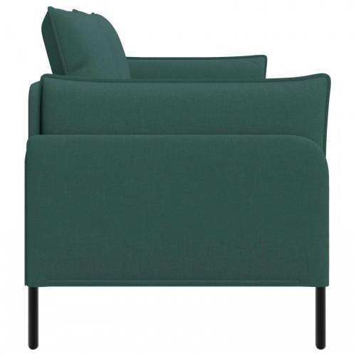 2-personers sofa i stof - mørkegrøn, 188 x 81 x 89 cm