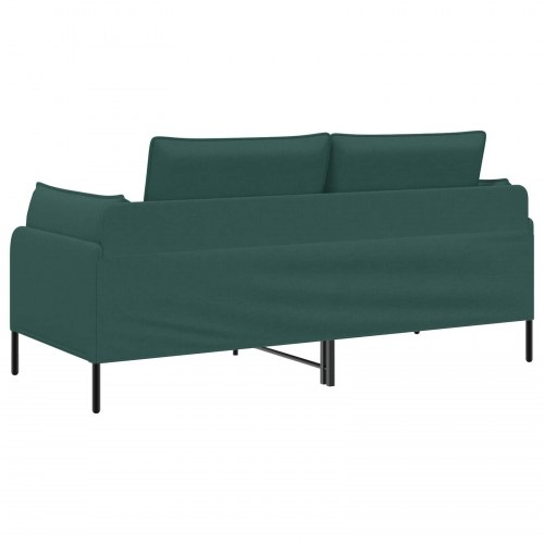 2-personers sofa i stof - mørkegrøn, 188 x 81 x 89 cm