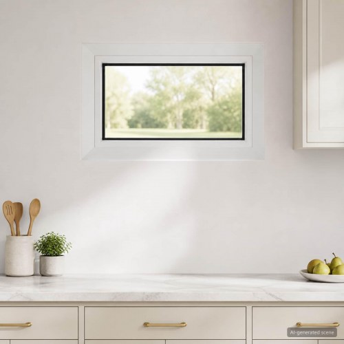 Kældervindue RISOR - hvid, 50 x 30 cm