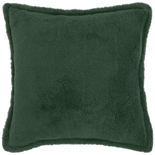 Pudebetræk HOUTEN 6 stk. mørkegrøn 80 x 80 cm bouclé