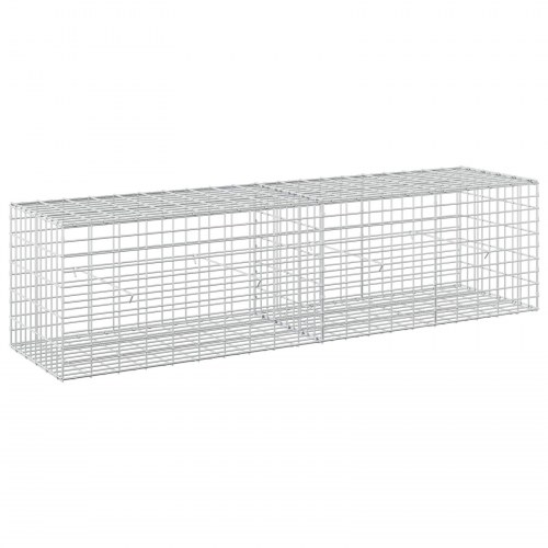 Gabionkurv 200 x 50 x 50 cm - galvaniseret stål