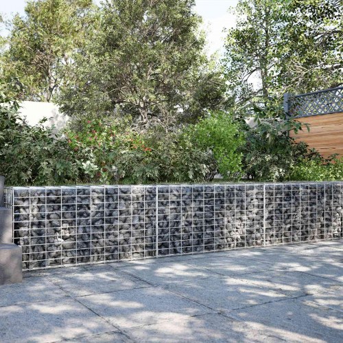 Gabionkurv 200 x 10 x 50 cm - galvaniseret stål