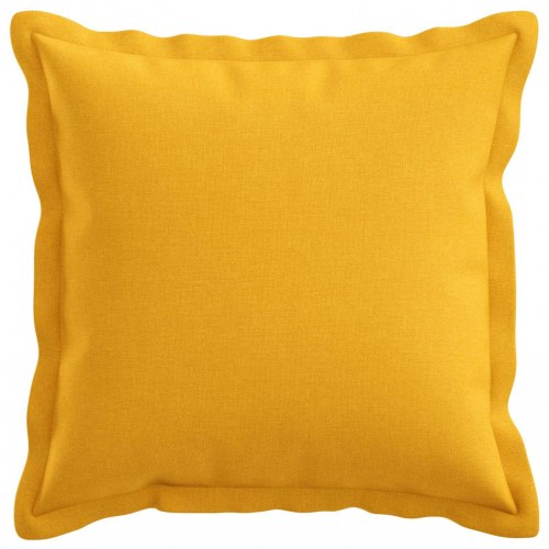 Pudebetræk HOUTEN 12 stk. 40 x 40 cm - lys gul faux linned