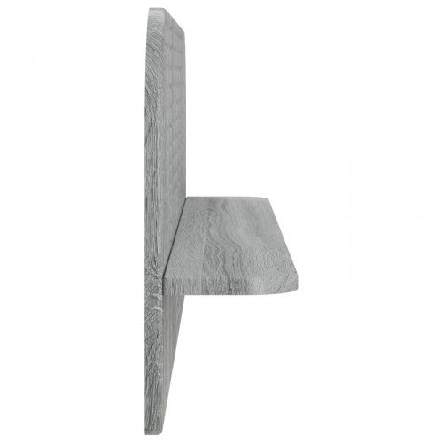 Væghylder 2 stk. Grå Sonoma - 102 x 13,5 x 37,5 cm