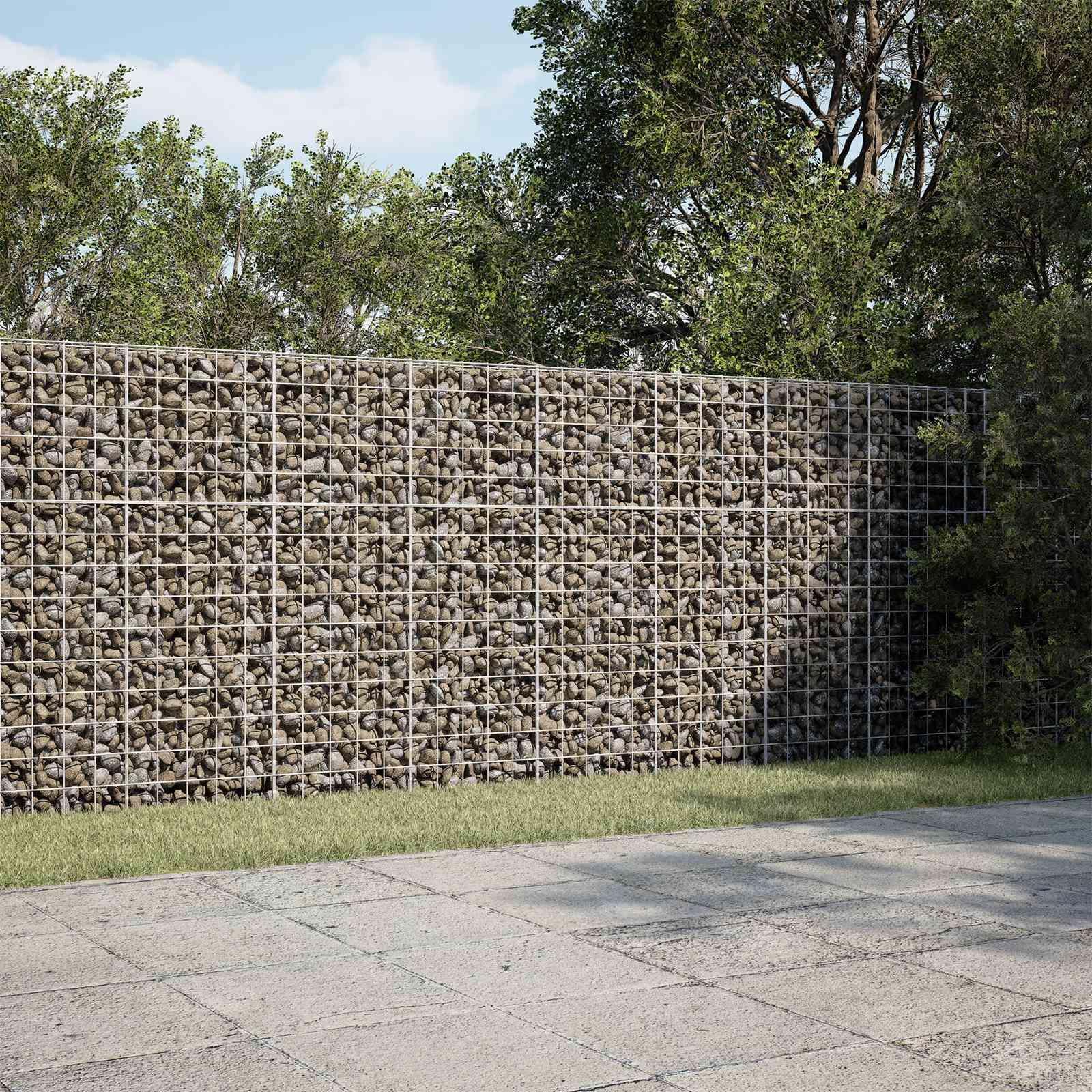 vidaXL Gabion med 3,5 mm tråd og 10x10 cm net 250x20x150 cm