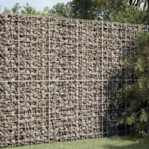 Gabionkurv 50 x 20 x 200 cm - galvaniseret stål