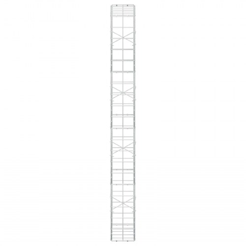 Gabionkurv 50 x 20 x 200 cm - galvaniseret stål