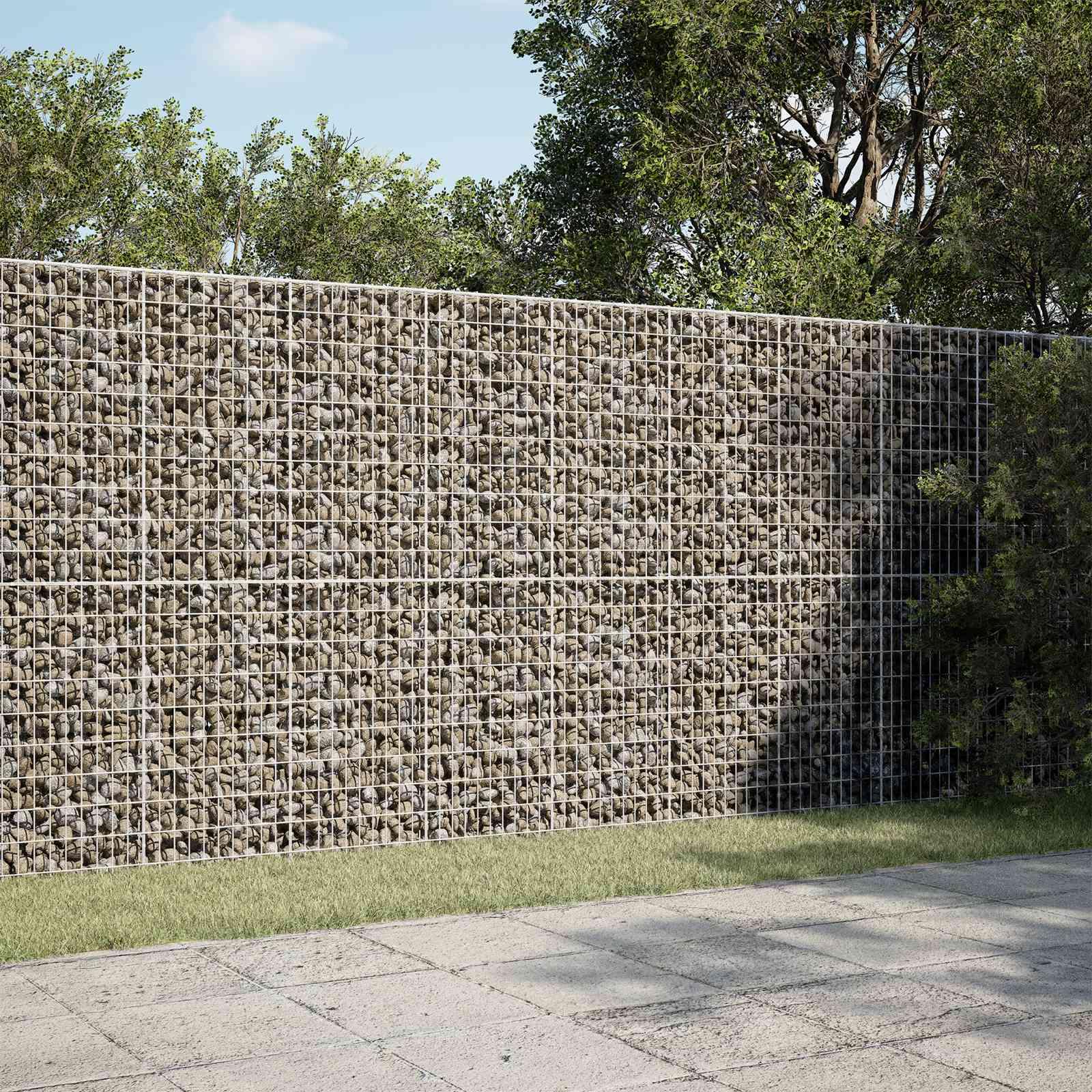 vidaXL Gabion med 3,5 mm tråd og 5x10 cm mesh 200x30x200 cm